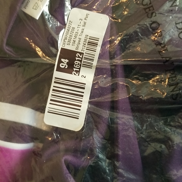 *NWT* K. Jordan Women's Striped Track Set - Picture 6 of 9